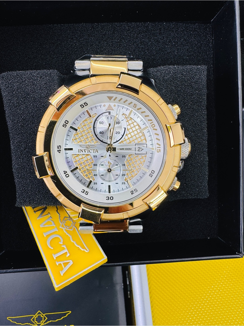 Invicta Two-Tone Gold and Silver Men's Chronograph Watch